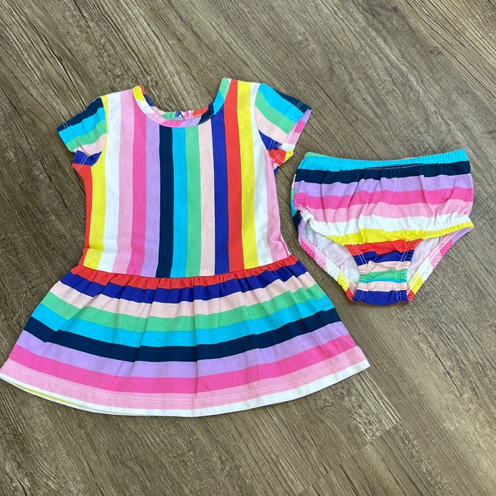 Baby Girl Rainbow Dress 6-9M